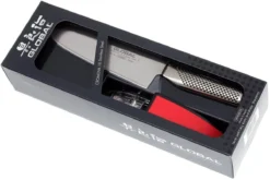 Global G46220BR Messerset, Santoku Und Wasserschleifer