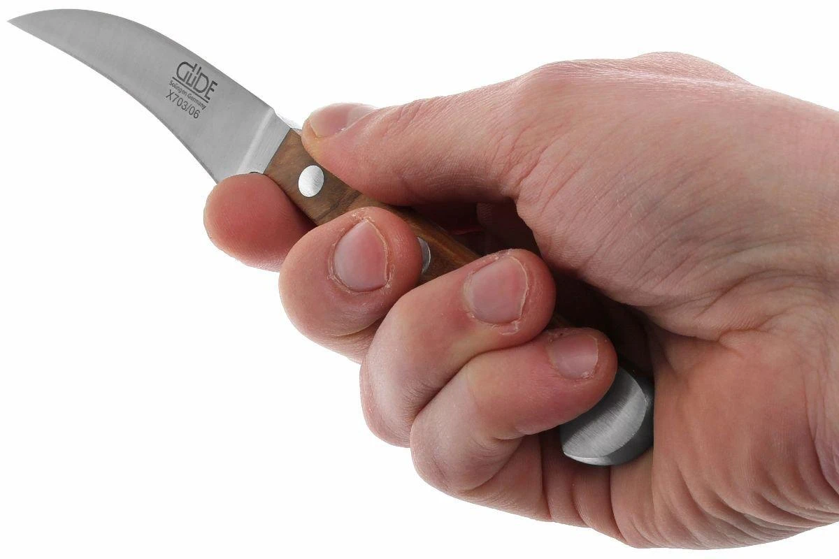 Güde Alpha Olive Schälmesser Mit Vogelschnabelklinge, X703/06 5 Güde Alpha Olive Schälmesser Mit Vogelschnabelklinge, X703/06 – Bild 5