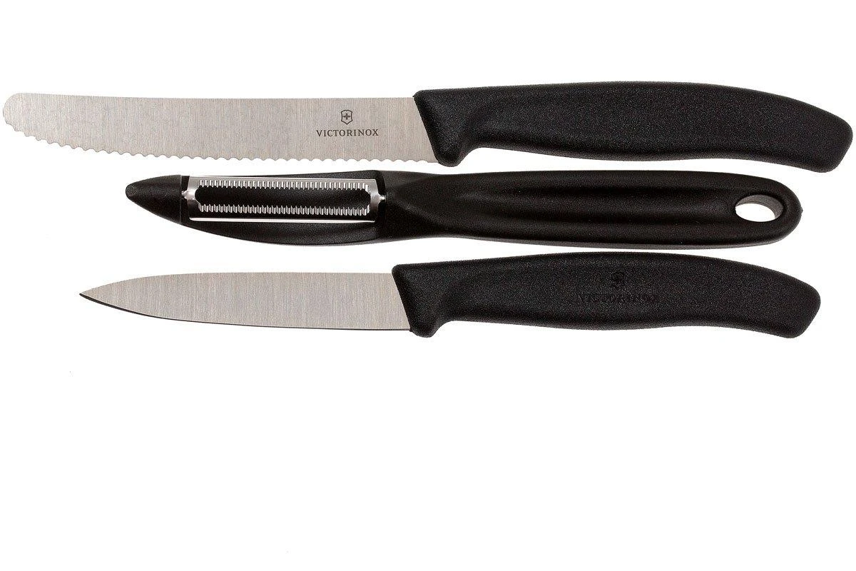 Victorinox SwissClassic Gemüsemesser Schwarz, 3er-Set, 6.7113.31 1 Victorinox SwissClassic Gemüsemesser Schwarz, 3er-Set, 6.7113.31