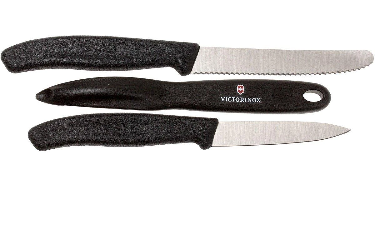 Victorinox SwissClassic Gemüsemesser Schwarz, 3er-Set, 6.7113.31 2 Victorinox SwissClassic Gemüsemesser Schwarz, 3er-Set, 6.7113.31 – Bild 2