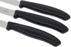 Victorinox SwissClassic Gemüsemesser Schwarz, 3-er Set, 6.7113.3 -Messer VT6 7113 3 03 victorinox groentemesset vt6 7113 3 03