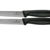 Victorinox SwissClassic Gemüsemesser Mit Wellenschliff/glatt Schwarz 10 Cm, 2er Set, VT6-7793-B