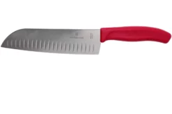 Victorinox SwissClassic 6.8521.17B Santoku Mit Kullen 17 Cm, Rot