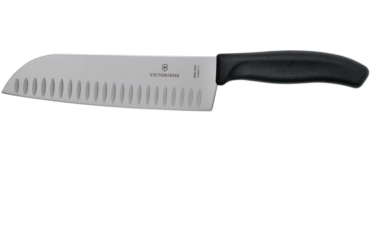 Victorinox SwissClassic 6.8523.17G Santoku Mit Kullenschliff 17 Cm, Schwarz 1 Victorinox SwissClassic 6.8523.17G Santoku Mit Kullenschliff 17 Cm, Schwarz
